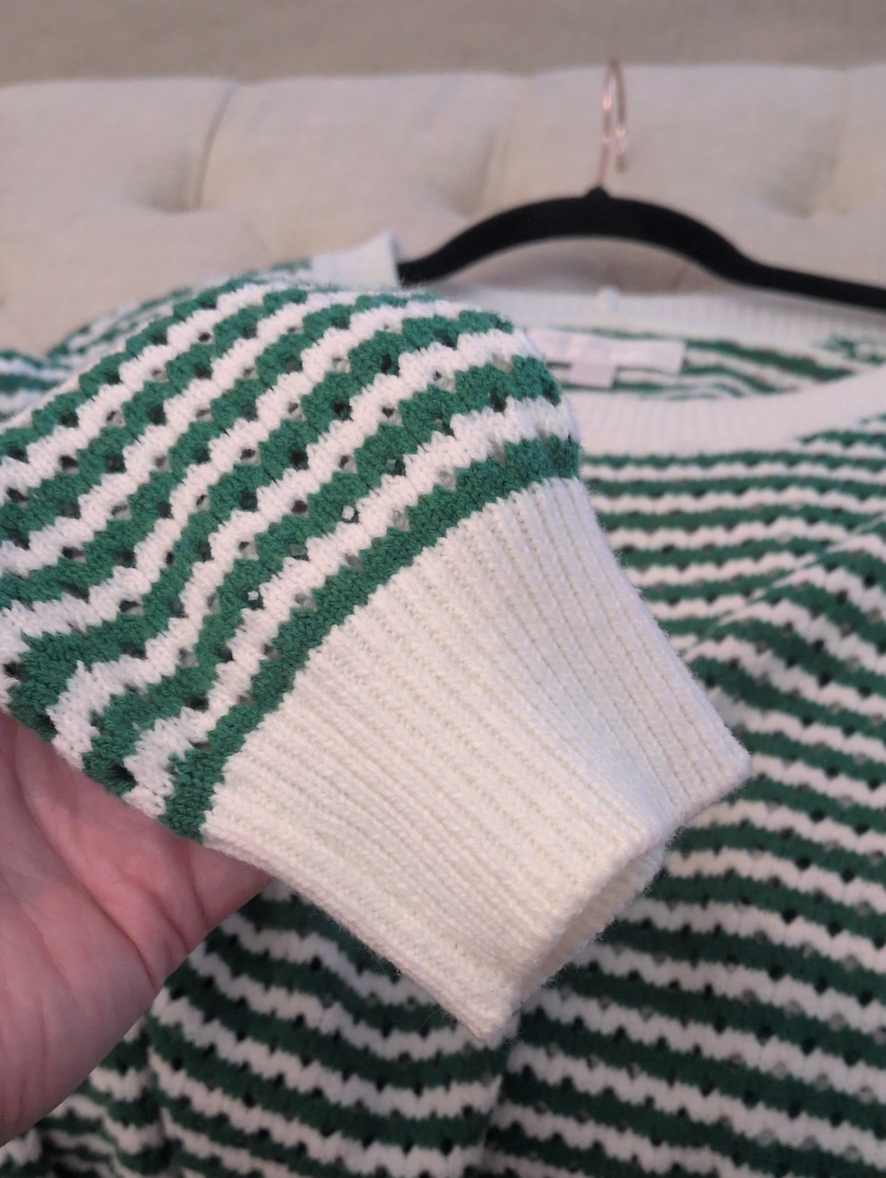 Spiritual Gangster Blake Stripe Crewneck Sweater Medium - Picture 4 of 8